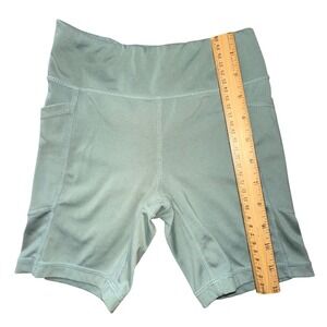 90 Degree Reflex Girls Lux Lane Green‎ Bike Shorts Athletic Pockets Size S